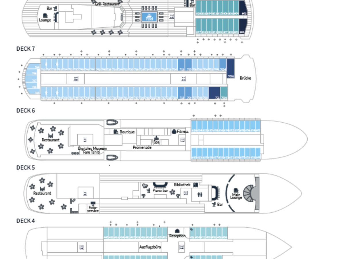 Deckplan Paul Gaugin