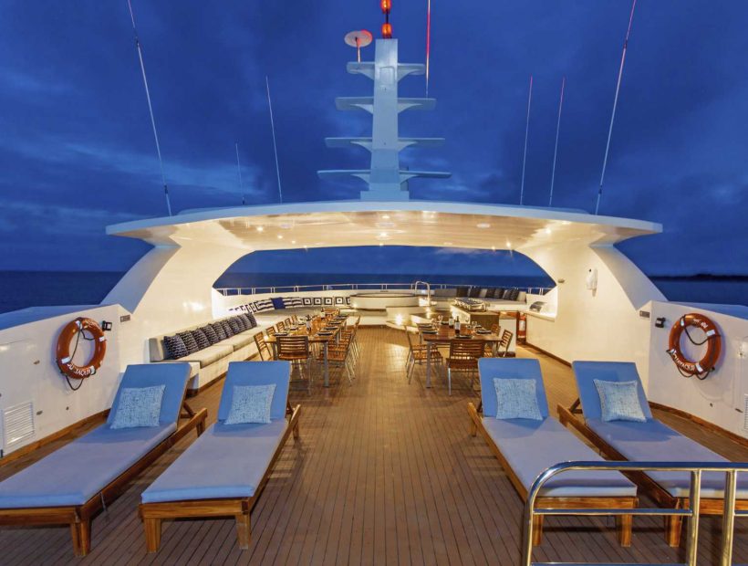 Das Sundeck auf der Infinity