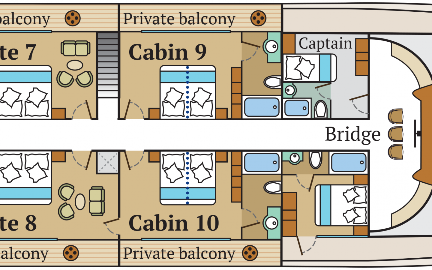 Deckplan der Infinity Upper Deck