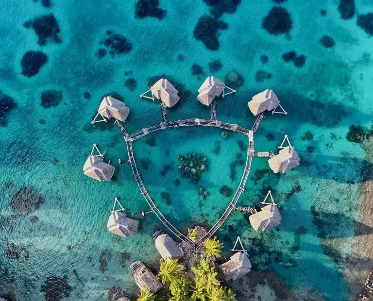 Wohnen am Wasser auf Bora-Bora