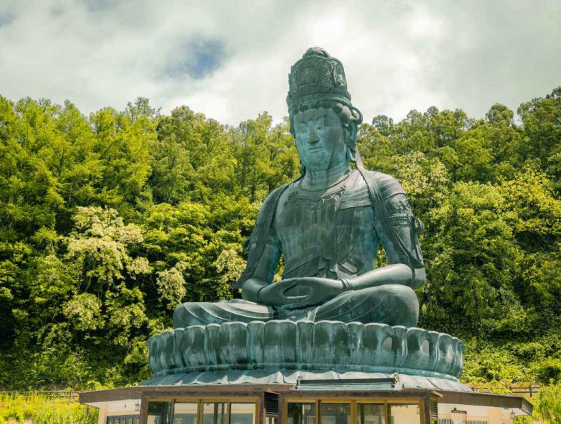 Buddha-Figur in Aomori in Japan