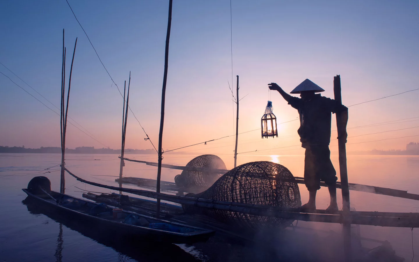 Morgenstimmung am Mekong