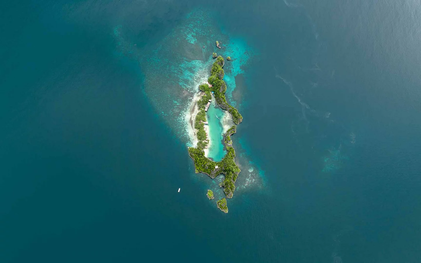 Atoll im Rajat-Ampat-Archipel