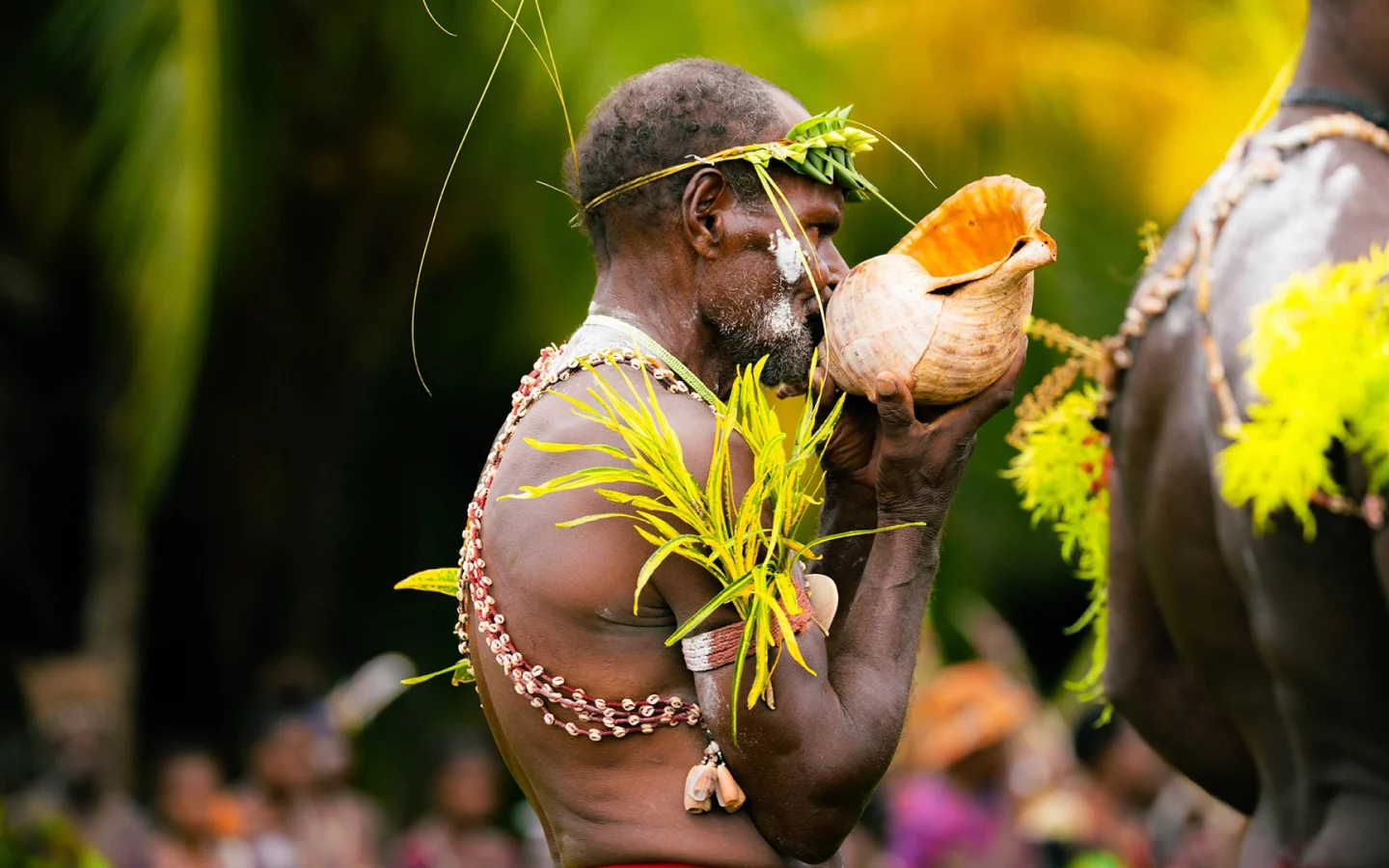 Besuch in einem Dorf am Sepik River