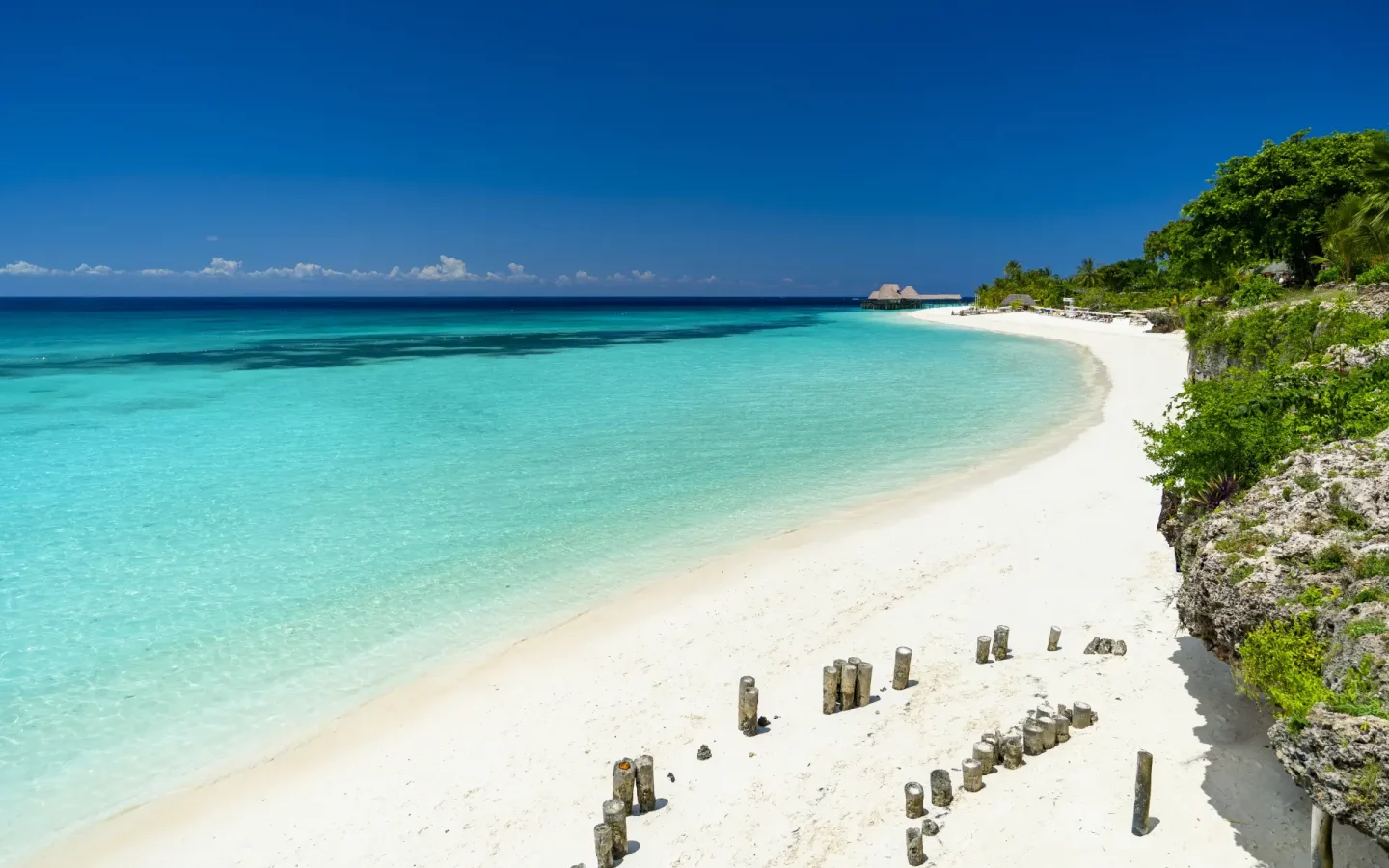 Strand auf Sansibar in Tansania