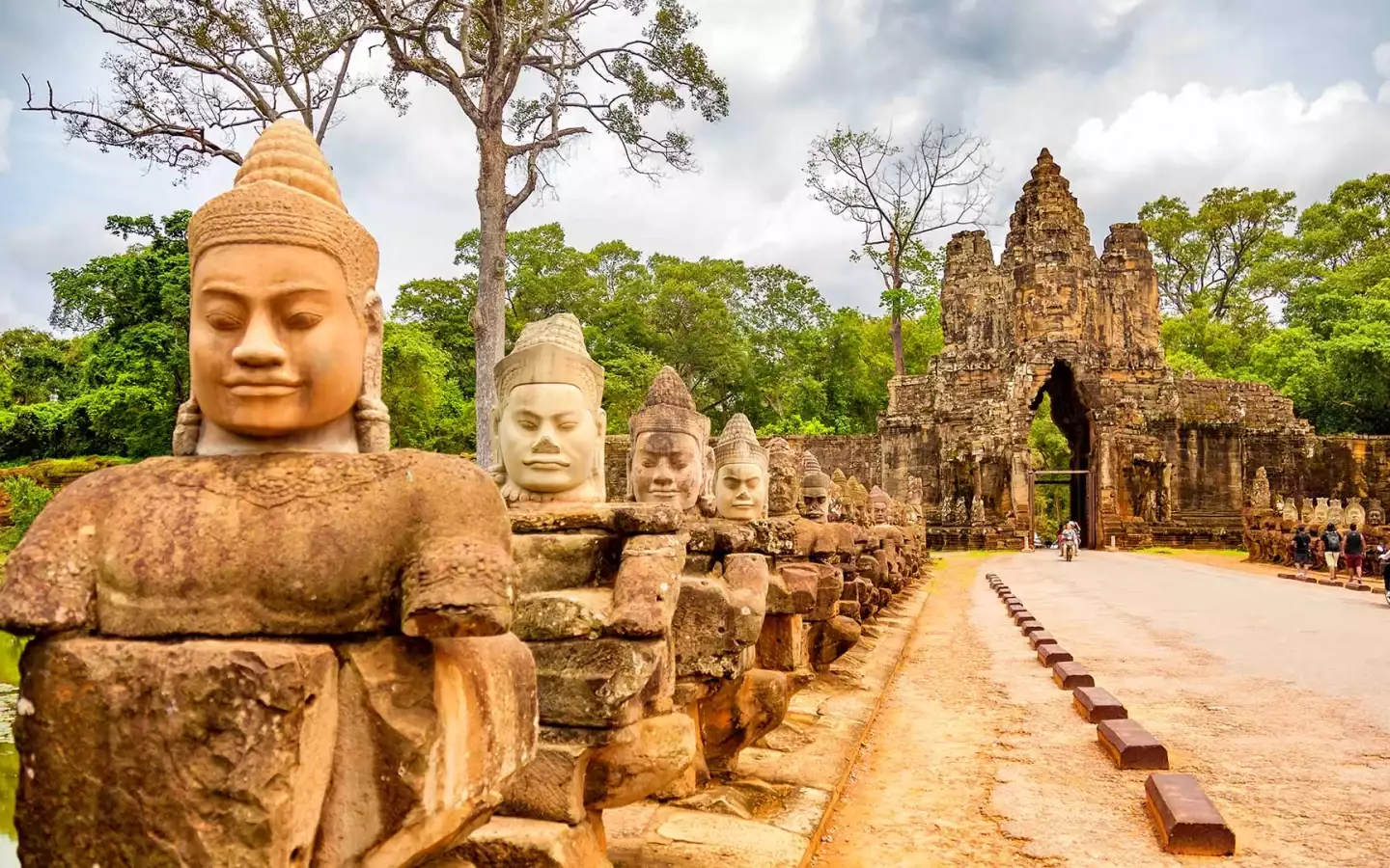Angkor Wat Tempelanlage am Mekomg