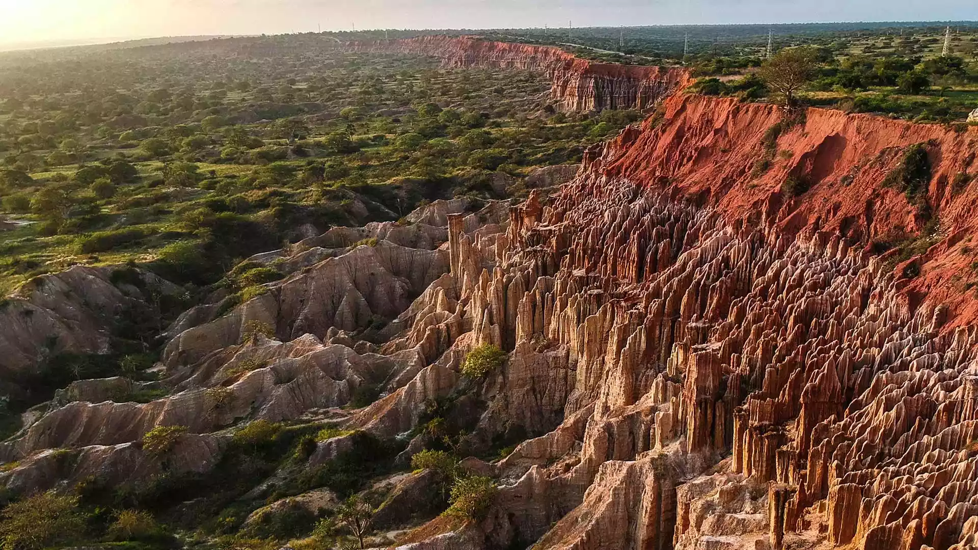 Die Felsen von Miradoura da Lua in Angola