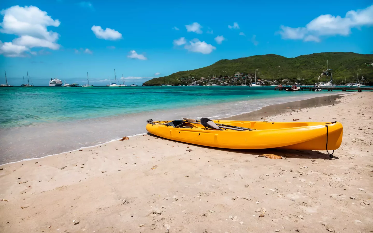 Weißer Strand auf St. Vincent